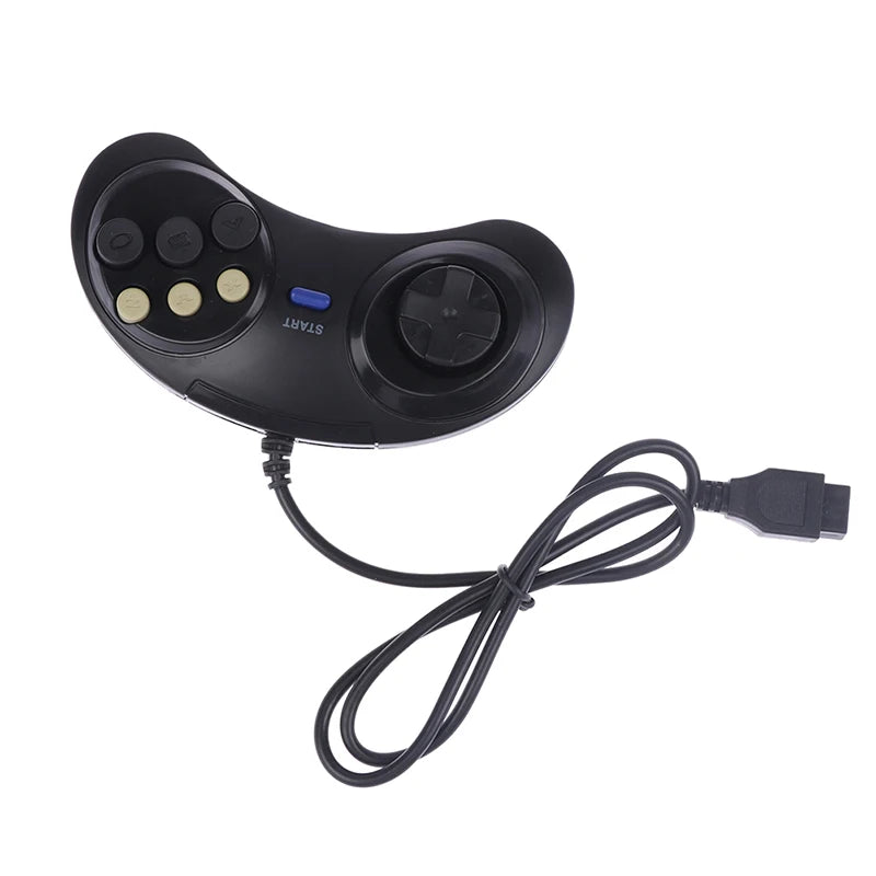 1 pc Classic Wired 6 Buttons Joypad Handle Game Controller For SEGA MD2 Mega Drive Gaming Accessories